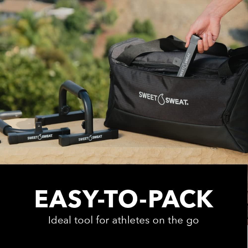 imageSweet Sweat Push Up Bars by Sports Research  Durable NonSlip with Comfort Grip  Calisthenics Equipment for Bodyweight Fitness ampamp Strength Training  Floor Stand Pushup Bar Handles for Men ampamp Women