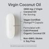imageExtra Virgin Organic Coconut Oil Capsules  The Only Vegan Certified NonGMO Project Verified Coconut Capsule Available 120 Plant Gels