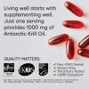 imageSports Research Antarctic Krill Oil Omega 3 Softgels 1000mg Double Strength with Phospholipids Choline ampamp Astaxanthin  Sustainably Sourced NonGMO Verified ampamp Gluten Free  60 Capsules30 Count Pack of 1