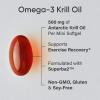 imageSports Research Antarctic Krill Oil Omega 3 Softgels 1000mg Double Strength with Phospholipids Choline ampamp Astaxanthin  Sustainably Sourced NonGMO Verified ampamp Gluten Free  60 Capsules120 Count Pack of 1
