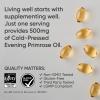 imageSports Research Evening Primrose Oil 1300mg ColdPressed with No fillers or Artificial Ingredients NonGMO Tested  Gluten and Soy Free 120 Liquid Softgels240 Count Pack of 1