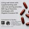 imageSports Research Garcinia Cambogia Extract 60 HCA with Extra Virgin Organic Coconut Oil  NonGMO Soy ampamp Gluten Free 180 Liquid Softgels90 Count Pack of 1