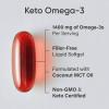 imageSports Research Keto Omega Fish Oil 1400mg  Full Spectrum Omega3 Blend with Astaxanthin ampamp Coconut MCT Oil  Keto Certified Soy ampamp GlutenFree 120 Softgels