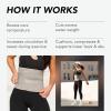 imageSports Research Sweet Sweat Waist Trimmer  Premium Sweat Enhancing Fitness Belt for Women ampamp Men  5 Adjustable SizesMatte Gray