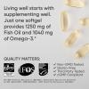 imageSports Research Triple Strength Omega 3 Fish Oil  Burpless Fish Oil Supplement wEPA ampamp DHA Fatty Acids from Wild Alaskan Pollock  Heart Brain ampamp Immune Support for Men ampamp Women  1250 mg 240 ct90 Count Pack of 1