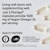 imageSports Research Vegan Omega3 with Vitamin D3 Softgels  1020mg Omega3 ampamp 5000iu D3 Supplement  Fish Oil Alternative with Vitamin D  PlantBased Support from Algae Oil  60 Veggie Softgels forVegan Omega3