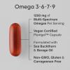 imageSports Research Vegan Omega3 with Vitamin D3 Softgels  1020mg Omega3 ampamp 5000iu D3 Supplement  Fish Oil Alternative with Vitamin D  PlantBased Support from Algae Oil  60 Veggie Softgels forVegan Omega 369