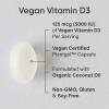 imageSports Research Vegan Vitamin D3 5000IU 125 mcg with Coconut Oil  100 PlantBased Vitamin D for Bone Joint ampamp Immune Support  Carrageenan Free Vegan Certified ampamp NonGMO Verified 60 Softgels