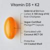 imageSports Research Vitamin D3  K2 with Coconut MCT Oil  Vegan D3 5000 IU with K2 100 mcg for Bone ampamp Immune Health  Vegan Certified Soy ampamp Gluten Free  120 Softgels120 Count Pack of 1