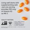 imageSports Research Vitamin K2 as MK7 with Organic Coconut MCT Oil  NonGMO Verified Vegan Certified 60 VeggieSoftgels120 Count Pack of 1