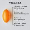 imageSports Research Vitamin K2 as MK7 with Organic Coconut MCT Oil  NonGMO Verified Vegan Certified 60 VeggieSoftgels60 Count Pack of 1