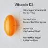 imageSports Research Vitamin K2 as MK7 with Organic Coconut MCT Oil  NonGMO Verified Vegan Certified 60 VeggieSoftgels60 Count Pack of 1