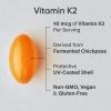 imageSports Research Vitamin K2 as MK7 with Organic Coconut MCT Oil  NonGMO Verified Vegan Certified 60 VeggieSoftgels90 Count Pack of 1