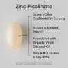 imageSports Research Zinc Picolinate 50mg with Organic Coconut Oil  Highly Absorbable Zinc Supplement for Healthy Immune Function  NonGMO Verified Gluten ampamp Soy Free 60 Liquid Softgels180 Count Pack of 1