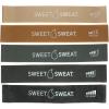 imageSweet Sweat Mini Loop Resistance Bands  Set of 5  Exercise Hip Booty Bands for Squats Lunges Physical Therapy Yoga Pilates Rehab ampamp Home or Gym WorkoutsToned