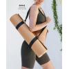 imageSweet Sweat Yoga Mat Dual Sided  Fitness ampamp Exercise Mat with EasyCinch Yoga Mat Carrier Strap 72quotL x 24quotWTan
