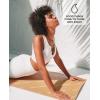 imageSweet Sweat Yoga Mat Dual Sided  Fitness ampamp Exercise Mat with EasyCinch Yoga Mat Carrier Strap 72quotL x 24quotWTan