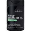 imageExtra Virgin Organic Coconut Oil Capsules  The Only Vegan Certified NonGMO Project Verified Coconut Capsule Available 120 Plant Gels