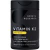 imageSports Research Vitamin K2 as MK7 with Organic Coconut MCT Oil  NonGMO Verified Vegan Certified 60 VeggieSoftgels120 Count Pack of 1