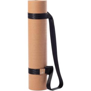 imageSweet Sweat Yoga Mat Dual Sided  Fitness ampamp Exercise Mat with EasyCinch Yoga Mat Carrier Strap 72quotL x 24quotWTan