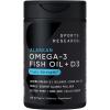 imageSports Research Alaskan Omega3 Fish Oil 1040mg  Vitamin D3 2500iu  Supports Brain ampamp Heart Health  MSC Certified Sustainable  WildCaught  NonGMO  Triglyceride Form  120 Count Softgels