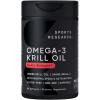 imageSports Research Antarctic Krill Oil Omega 3 Softgels 1000mg Double Strength with Phospholipids Choline ampamp Astaxanthin  Sustainably Sourced NonGMO Verified ampamp Gluten Free  60 Capsules60 Count Pack of 1