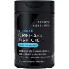 imageSports Research Triple Strength Omega 3 Fish Oil  Burpless Fish Oil Supplement wEPA ampamp DHA Fatty Acids from Wild Alaskan Pollock  Heart Brain ampamp Immune Support for Men ampamp Women  1250 mg 240 ct30 Count Pack of 1