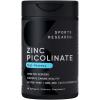 imageSports Research Zinc Picolinate 50mg with Organic Coconut Oil  Highly Absorbable Zinc Supplement for Healthy Immune Function  NonGMO Verified Gluten ampamp Soy Free 60 Liquid Softgels90 Count Pack of 1