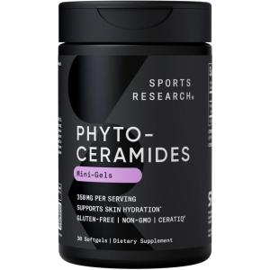 imagePhytoceramides 350mg per softgel  Plant Derived Ceramides for Healthy Skin and Hydration  Non GMO with No Fillers or Synthetic Vitamins  30 Liquid softgels