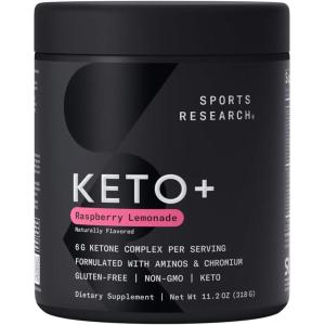 imageSports Research Keto Plus Exogenous Ketones with goBHB  30 Servings  Keto Electrolyte Powder for Hydration Energy Focus ampamp Ketosis  Keto Certified Vegan Friendly Raspberry LemonadeRaspberry Lemonade