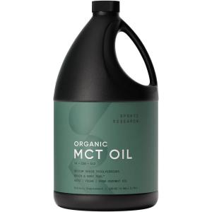 imageSports Research Organic MCT Oil  Keto ampamp Vegan MCTs C8 C10 from Coconuts  Fatty Acid Brain ampamp Body Fuel NonGMO ampamp Gluten Free  Flavorless Oil Perfect in Coffee Tea ampamp Protein Shakes  40 oz128 Fl Oz Pack of 1