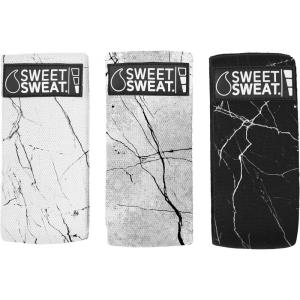 imageSweet Sweat Hip Bands with 3 Levels of Resistance  NonSlip Fabric Booty Bands for Squats ampamp Lunges  Includes Free Mesh Carrying BagMarble Hip Bands