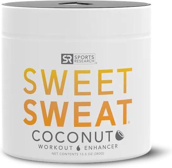 imageSports Research Sweet Sweat Workout Enhancer Gel Original Scent  Maximize Your Exercise ampamp Sweat Faster  135oz JarCoconut
