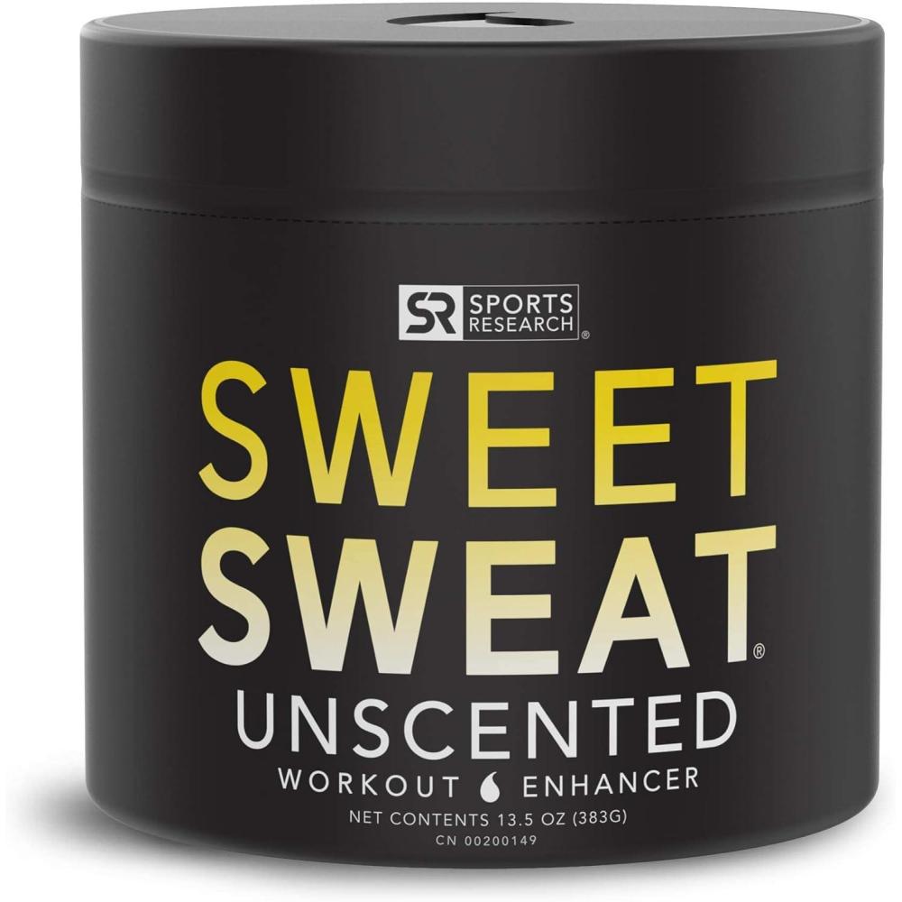 imageSports Research Sweet Sweat Workout Enhancer Gel Original Scent  Maximize Your Exercise ampamp Sweat Faster  135oz JarUnscented