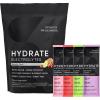 imageSports Research Hydrate Electrolytes Powder Packets  SugarFree ampamp Naturally Flavored with Vitamins Minerals and Coconut Water  Supports Hydration  16 Packets  Variety PackVariety Pack