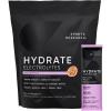 imageSports Research Hydrate Electrolytes Powder Packets  SugarFree ampamp Naturally Flavored with Vitamins Minerals and Coconut Water  Supports Hydration  16 Packets  Passion Fruit