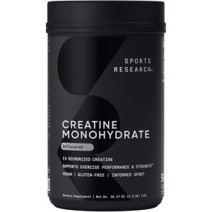 imageSports Research Creatine Monohydrate  Gain Lean Muscle Improve Performance and Strength and Support Workout Recovery  5 g Micronized Creatine  1058 oz22 Pound Pack of 1