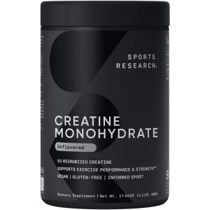 imageSports Research Creatine Monohydrate  Gain Lean Muscle Improve Performance and Strength and Support Workout Recovery  5 g Micronized Creatine  1058 oz11 Pound Pack of 1