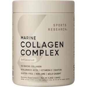 imageSports Research Marine Collagen Peptides  Beauty Collagen Supplement for Women ampamp Men  Post Workout Recovery Protein Powder with Vital Amino Acids for Hair Skin ampamp Joint Support Dark ChocolateUnflavored