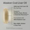 imageSports Research Omega3 Wild Alaskan Cod Liver Oil 1000mg with Vitamins A 1000 IU ampamp D3 400 IU  Burpless Bovine Free NonGMO ampamp MSC Certified Sustainable  120 Softgels120 Count Pack of 1