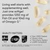 imageSports Research Omega3 Wild Alaskan Cod Liver Oil 1000mg with Vitamins A 1000 IU ampamp D3 400 IU  Burpless Bovine Free NonGMO ampamp MSC Certified Sustainable  120 Softgels180 Count Pack of 1