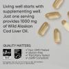 imageSports Research Omega3 Wild Alaskan Cod Liver Oil 1000mg with Vitamins A 1000 IU ampamp D3 400 IU  Burpless Bovine Free NonGMO ampamp MSC Certified Sustainable  120 Softgels120 Count Pack of 1
