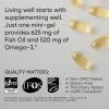 imageSports Research Omega3 Wild Alaskan Cod Liver Oil 1000mg with Vitamins A 1000 IU ampamp D3 400 IU  Burpless Bovine Free NonGMO ampamp MSC Certified Sustainable  120 Softgels120 Count Pack of 1