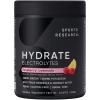 imageSports Research Hydrate Electrolytes Powder Packets  SugarFree ampamp Naturally Flavored with Vitamins Minerals and Coconut Water  Supports Hydration  32 Packets  Variety PackRaspberry Lemonade