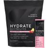 imageSports Research Hydrate Electrolytes Powder Packets  SugarFree ampamp Naturally Flavored with Vitamins Minerals and Coconut Water  Supports Hydration  32 Packets  Variety PackRaspberry Lemonade