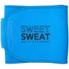imageSweet Sweat Waist Trimmer for Women and Men  Sweat Band Waist Trainer Belt for High Intensity Training and Gym Workouts 5 Adjustable Sizes Neon Blue