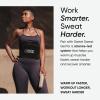 imageSports Research Sweet Sweat Waist Trimmer Core Series  Premium Sweat Enhancing Fitness Band for Women amp MenBlackWhite