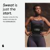 imageSports Research Sweet Sweat Waist Trimmer Core Series  Premium Sweat Enhancing Fitness Band for Women amp MenBlackWhite