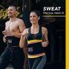 imageSports Research Sweet Sweat Waist Trimmer Core Series  Premium Sweat Enhancing Fitness Band for Women amp MenBlackYellow