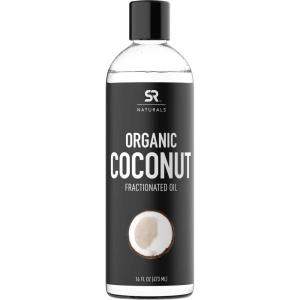 imageSports Research Organic Fractionated Coconut Oil  100 Pure MultiPurpose Oil for Hair and DIY Products  NonGMO Verified 16 Ounces